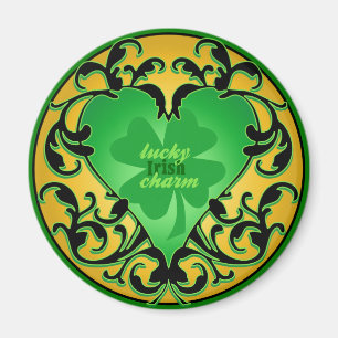 St Patrick Herz-Glücksbringer Magnet