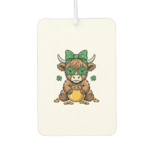 St. Patrick Highland-Kuh Topf des Goldes Vintage-K Autolufterfrischer