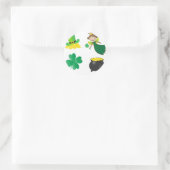 St. Patrick Icons Runder Aufkleber (Tasche)