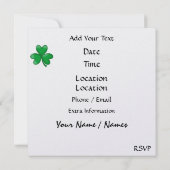 St. Patrick Invite - SRF Einladung (Rückseite)