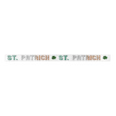 St. Patrick Ireland Irish St. Paddy Typography Satinband (Vorderseite)