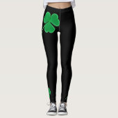 St Patrick Iren-Kleeblatt-grüner Klee Tag| Leggings (Vorderseite)