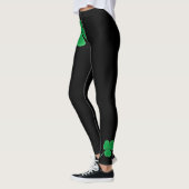 St Patrick Iren-Kleeblatt-grüner Klee Tag| Leggings (Links)