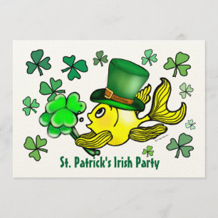 ST PATRICK IRISCHE PARTY EINLADUNG glücklicher