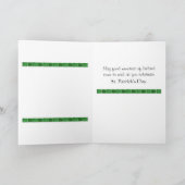 St Patrick irischer Segen Tagesirlands Karte (Innenseite)