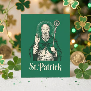 St. Patrick irisches Erbe Vintage-Kunst Feiertagskarte