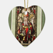 St. Patrick Irish Blessing Herzdekoration Keramikornament (Links)
