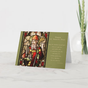 St. Patrick Irish Blessing St. Patrick's Day Card Karte