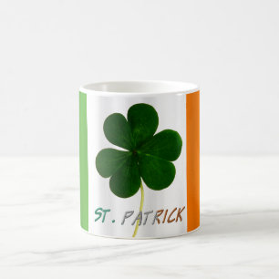 St. Patrick Irish Flag Kleeblatt Clover Ireland Ta Kaffeetasse