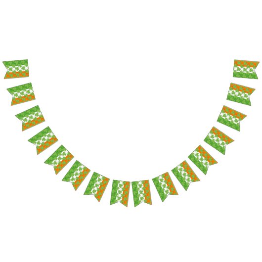 St. Patrick Irish Flag Kleeblatt Party Irland Wimpelkette (Alle)