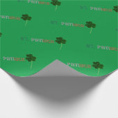 St. Patrick Irish Ireland St. Paddy Typografy Geschenkpapier (Ecke)
