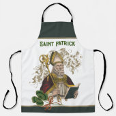 St. Patrick Irish Kleeblatts Green Gold Katholik Schürze (Vorderseite)