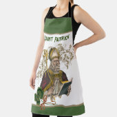 St. Patrick Irish Kleeblatts Green Gold Katholik Schürze (InSitu)
