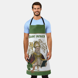 St. Patrick Irish Kleeblatts Green Gold Katholik Schürze