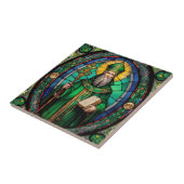 St Patrick Irish Patron Saint Stains Glass Fliese (Seite)
