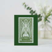 St. Patrick Irish Postage Briefmarke (Stehend Vorderseite)