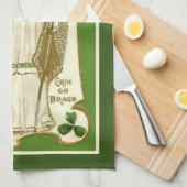 St. Patrick Irish Segen Religious Kleeblatts Geschirrtuch (Viertel Falte)