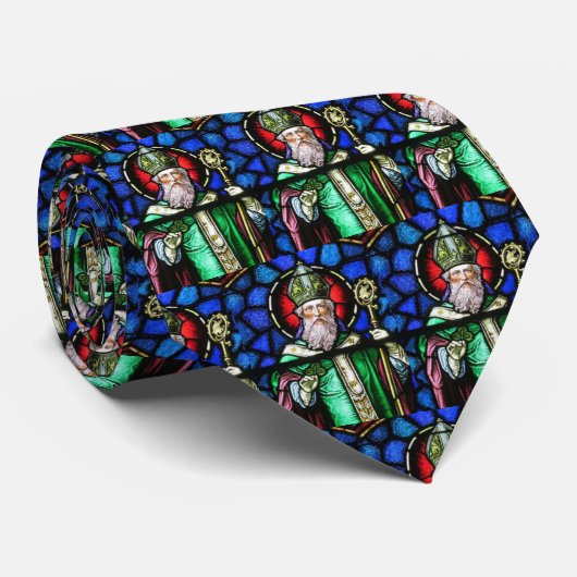 St. Patrick Irish Stains Glass Krawatte (Gerollt)
