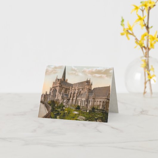 St Patrick Kathedrale Dublin Irland Karte (Gelbe Blume)