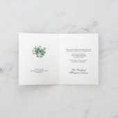 St. Patrick Katholic Irish Beileid Beerdigung Dankeskarte (Innenseite)