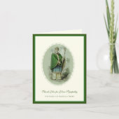 St. Patrick Katholic Irish Celtic Cross Beileid Dankeskarte (Vorderseite)