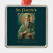 St Patrick Katholische Weihnachtsdekoration Ornament Aus Metall (Vorne)