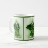St. Patrick Katholischer Bischof Irland Irish Klee Kaffeetasse (Vorderseite Links)