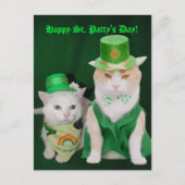 St. Patrick Kätzchen Postkarte (Vorderseite)