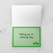 St. Patrick Klapp-Grußkarte Karte (Innenseite)