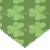 St. Patrick Kleeblatt Clovers Green Pattern Irland Tischdecke (Schrägansicht)