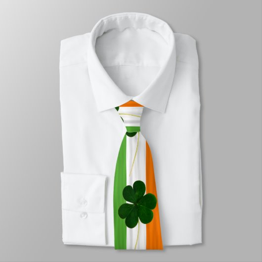 St. Patrick Kleeblatt Clovers Irish Flag Irland Krawatte (Gebunden)