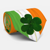 St. Patrick Kleeblatt Clovers Irish Flag Irland Krawatte (Gerollt)