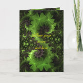 St Patrick Kleeblatt Field Karte (Vorderseite)