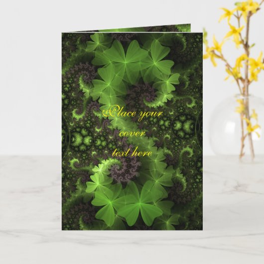 St Patrick Kleeblatt Field Karte (Gelbe Blume)