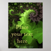 St Patrick Kleeblatt Field Poster (Vorne)