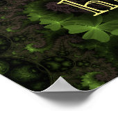 St Patrick Kleeblatt Field Poster (Ecke)