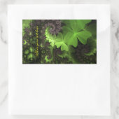 St Patrick Kleeblatt Field Rechteckiger Aufkleber (Tasche)