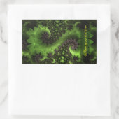 St Patrick Kleeblatt Field Rechteckiger Aufkleber (Tasche)