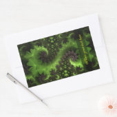 St Patrick Kleeblatt Field Rechteckiger Aufkleber (Umschlag)