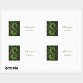 St Patrick Kleeblatt Field Rechteckiger Aufkleber (Blatt)