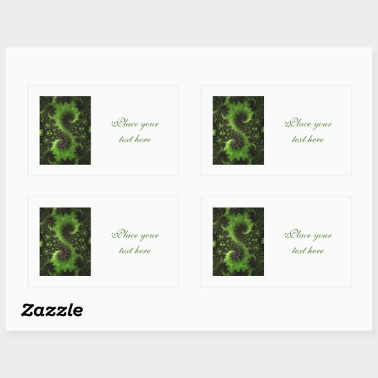 St Patrick Kleeblatt Field Rechteckiger Aufkleber (Blatt)