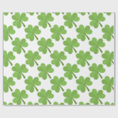 St. Patrick Kleeblatt Irish Ireland Clover Pattern Geschenkpapier (Flach)