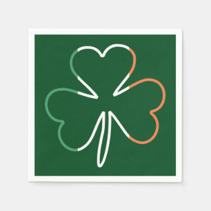 St. Patrick Kleeblatt Irish Ireland Clover Serviette