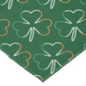 St. Patrick Kleeblatt Irish Ireland Clovers Patter Tischdecke (Schrägansicht)