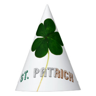 St. Patrick Kleeblatt Irish Ireland Typografy Partyhütchen