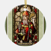 St. Patrick Kleeblatt Runde Keramik Keramik Ornament (Vorne)