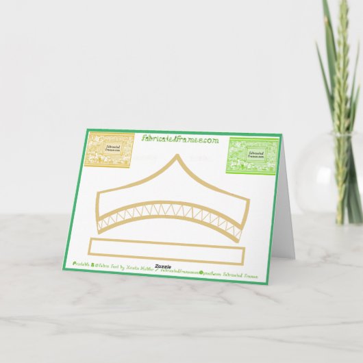 St Patrick Leprechaun Card Party Hat pdf Karte (Rückseite)