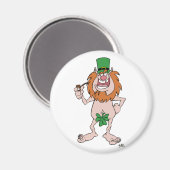 St Patrick Leprechaun (und Kleeblatt) Kühlschrankm Magnet (Vorderseite/Rückseite)