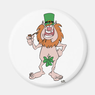 St Patrick Leprechaun (und Kleeblatt) Kühlschrankm Magnet