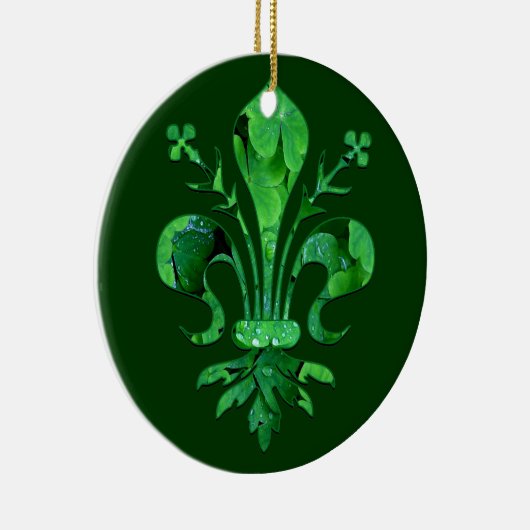 St Patrick Lilie Keramik Ornament (Rechts)